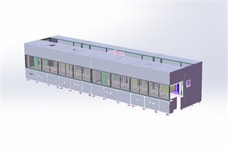 Automatic tape casting production line